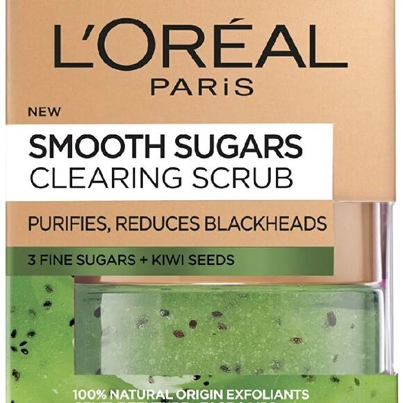 L'OREAL Paris Pure-Sugar Scrub Exfoliant 1.7 o.z. New With Out Box - Picture 2 of 5